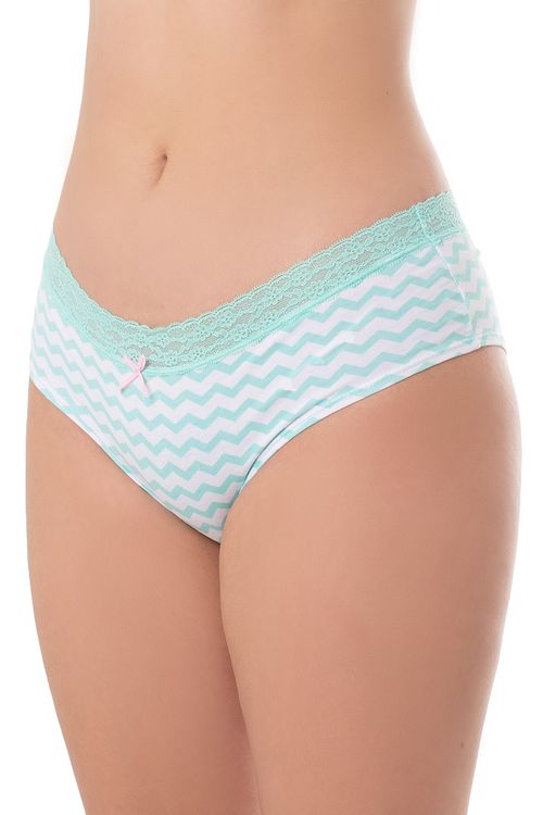 PANTY HIPSTER TEEN EN ALGODÓN Y ENCAJE X3