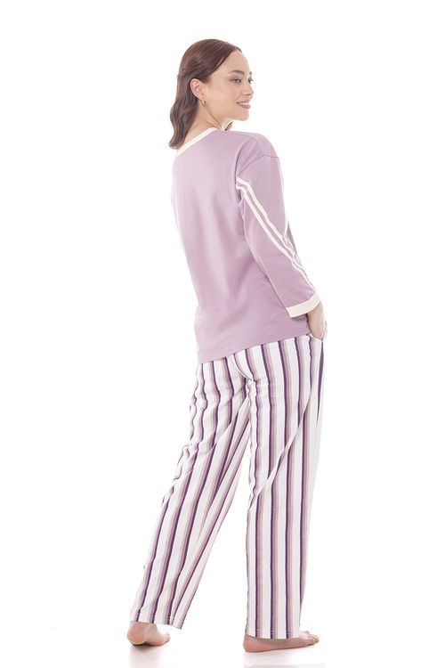 CONJUNTO DE PIJAMA LARGA COLORES SURTIDOS