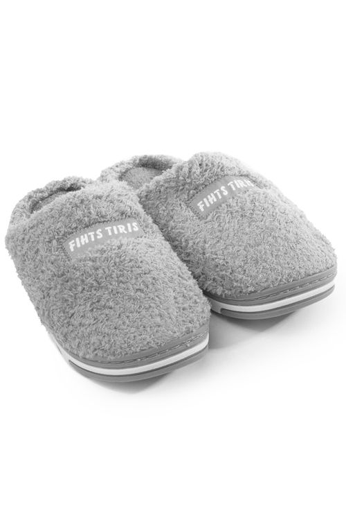 PANTUFLAS DE DESCANSO GRIS