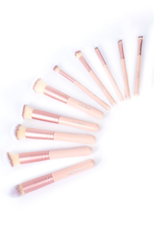 SET DE BROCHAS DE MAQUILLAJE X10 UNIDADES