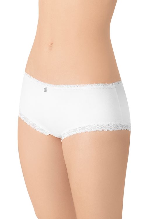 PANTY HIPSTER EN ALGODÓN Y DELICADO ENCAJE X3