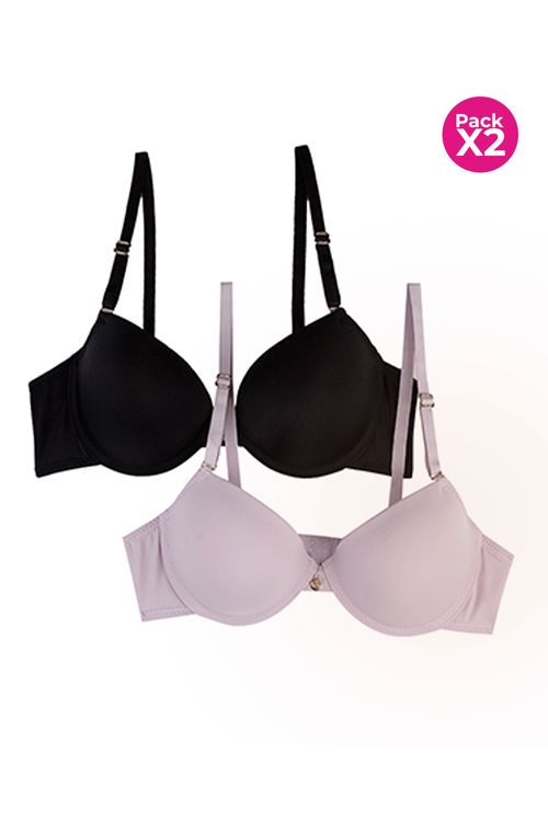 BRASIER MICROFIBRA SIN REALCE X2