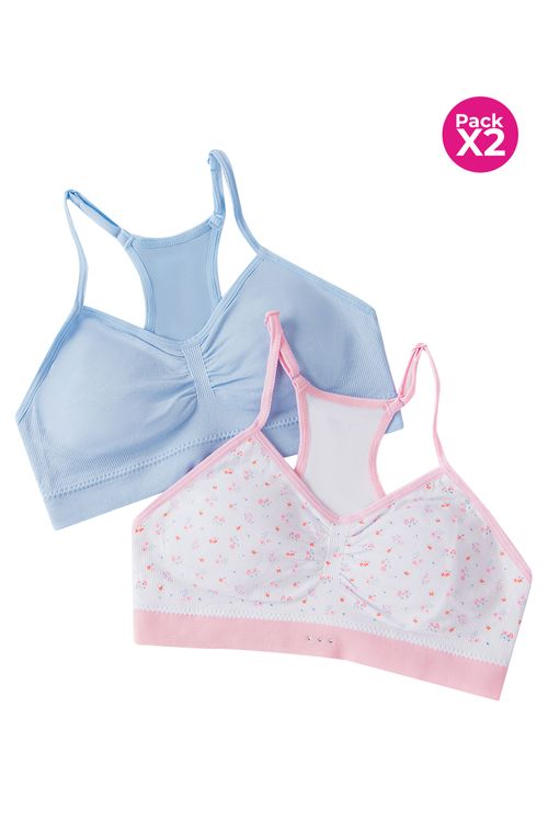 PAQUETE X2 TOP SIN COSTURAS PARA NIÑA