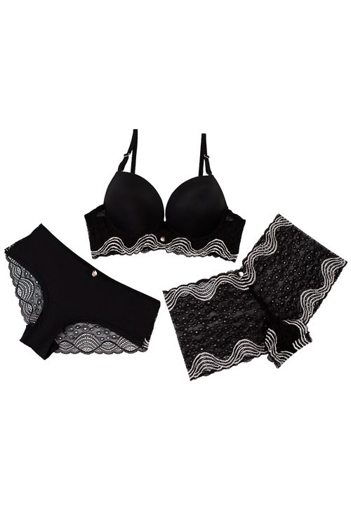 Conjunto brasier más 2 panties