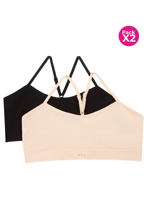 PAQUETE X2 TOP SEAMLESS CON BASE ANCHA