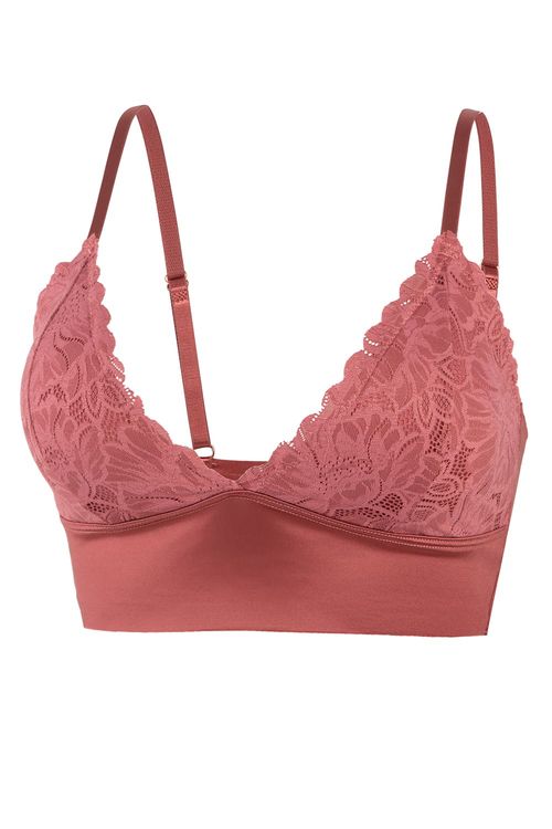 Bralette se satin y encaje