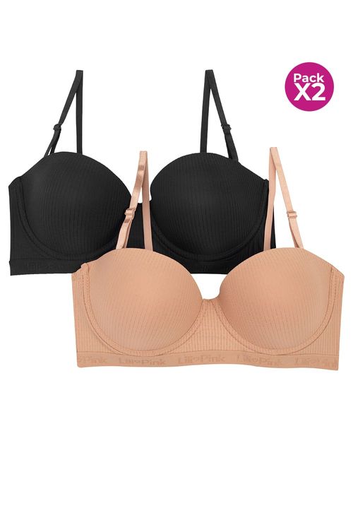 Brasier paquetería x2 en microfibra