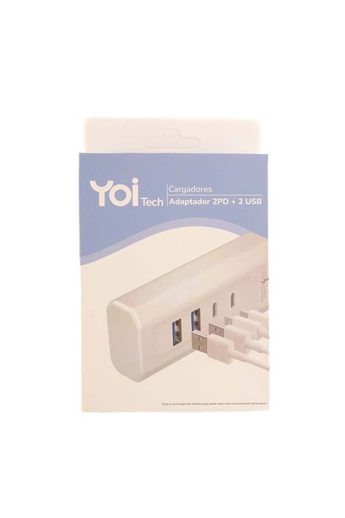 Adaptador multipuerto 2pd + 2usb