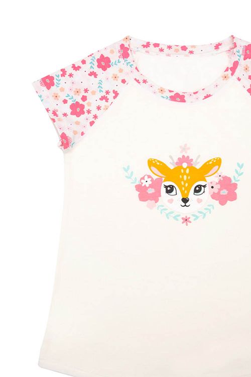 Conjunto de pijama para niña con camiseta y short