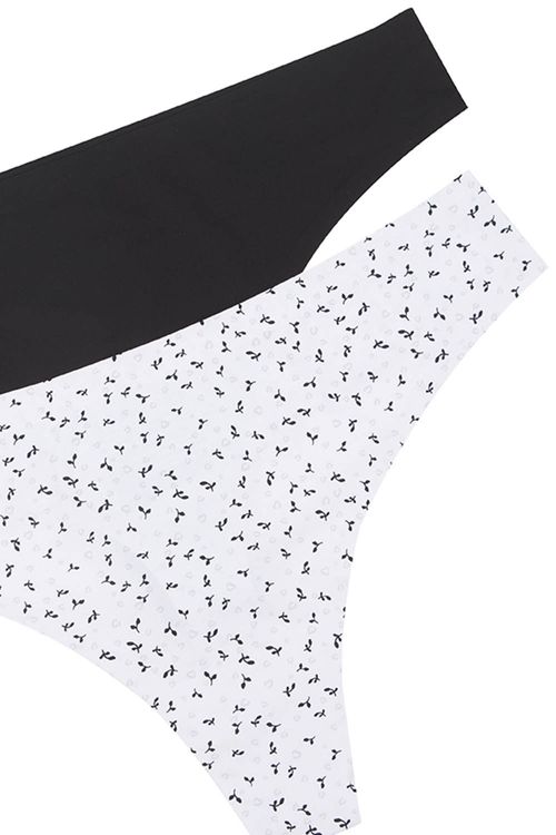 Panty tipo brasilera invisible microfibra paquete x2