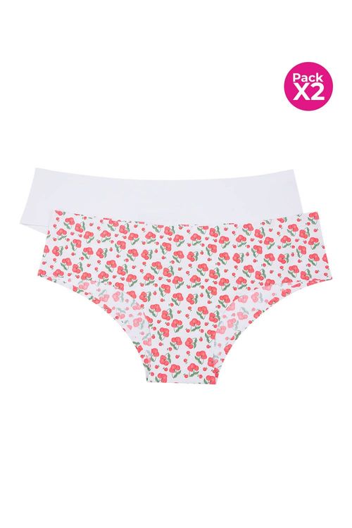 Panty invisible tipo hipster paquete x2