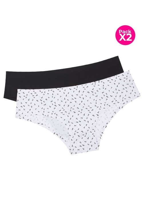 Panty invisible tipo hipster paquete x2