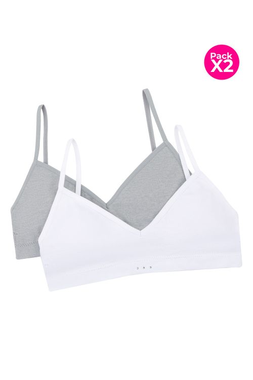 Top de adolecentes tipo seamless paquete x2