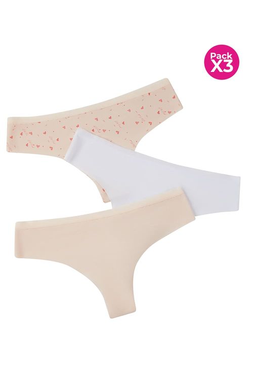 Panty en microfibra paquete x3 tipo brasilera