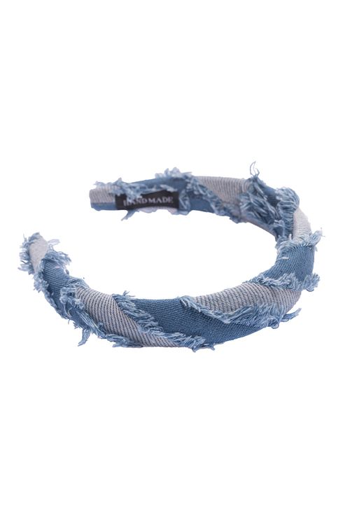 Balaca denim para el cabello