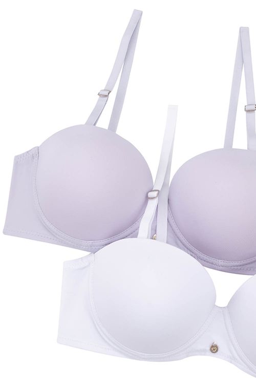 Brasier paquete x2 copas tipo "b" en microfibra