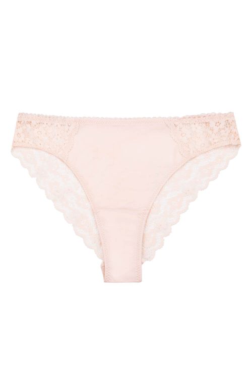 Panty tipo hipster en encaje y microfibra paquete x3