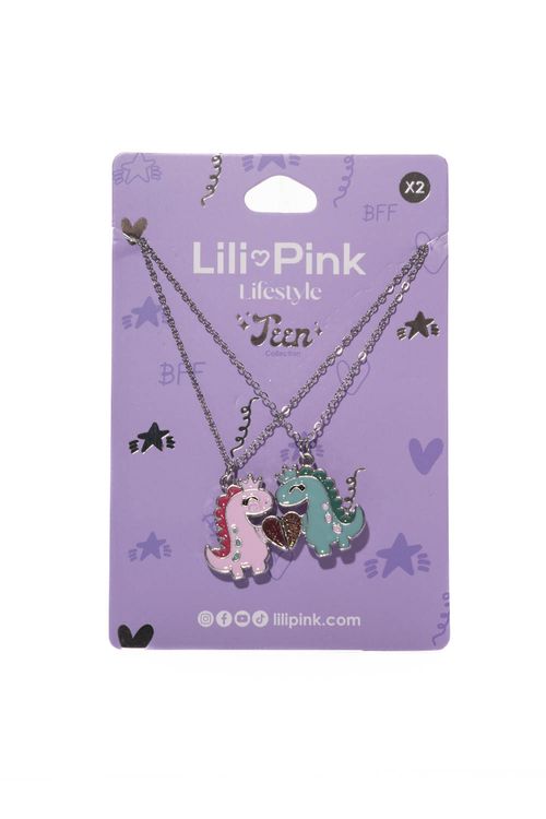 Set collares dinosaurio x2 und