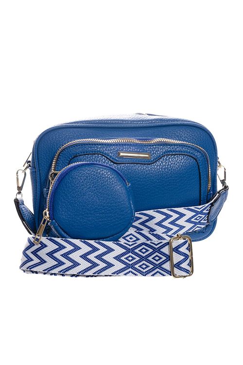 Bolso con estampado tribal y monedero