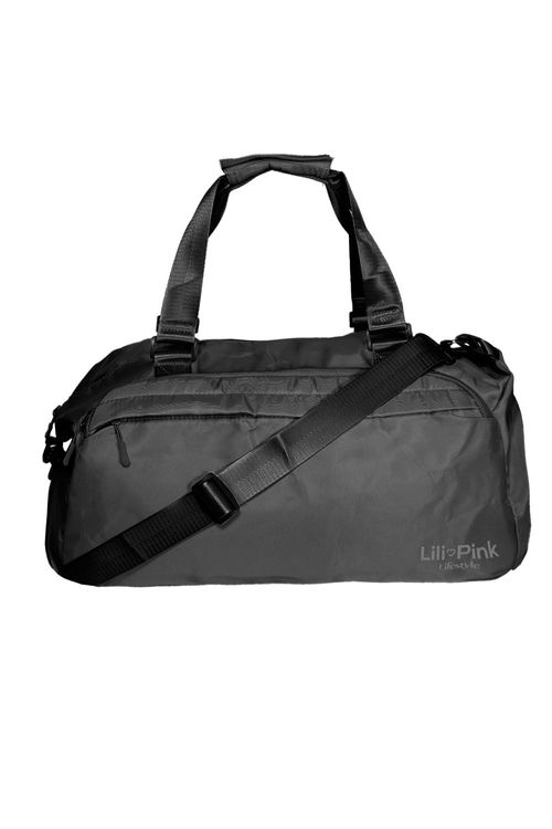 Bolso deportivo con compartimientos externos y asa