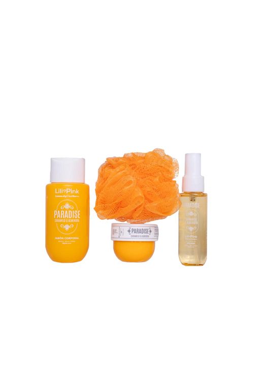 Set corporal de caramelo y nuez tostada