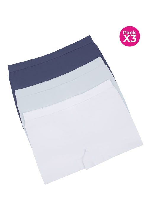 Panty tipo boxer paquete x3 seamless