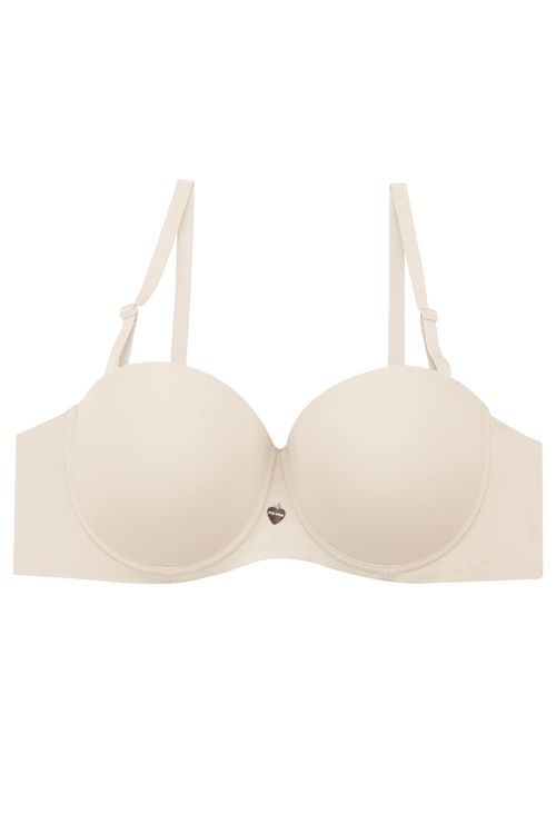 Brasier individual premium tipo strapless en microfibra