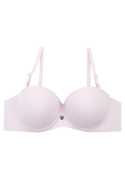 Brasier individual premium tipo strapless en microfibra
