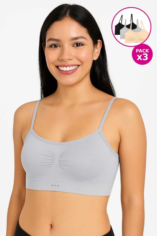 Top copa seamless paquete x3