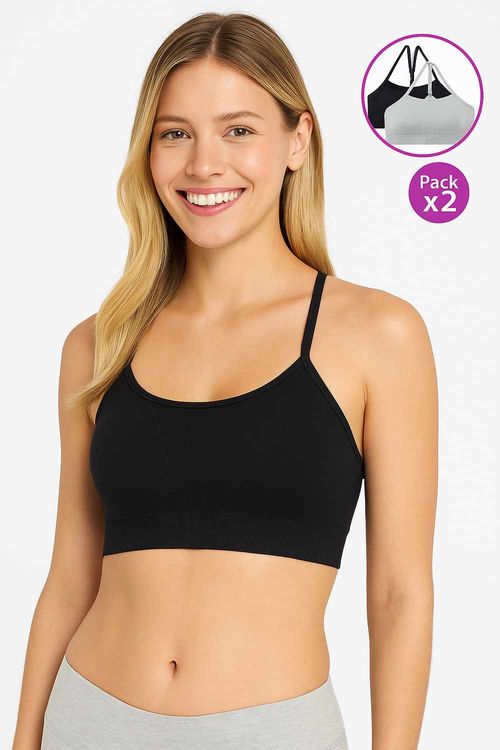 Top seamless paquetería x2
