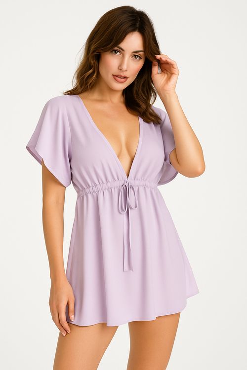 Salida de baño de vestido corto