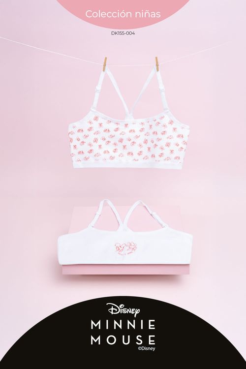 Top para niña coleccion paquete x2 disney en algodón
