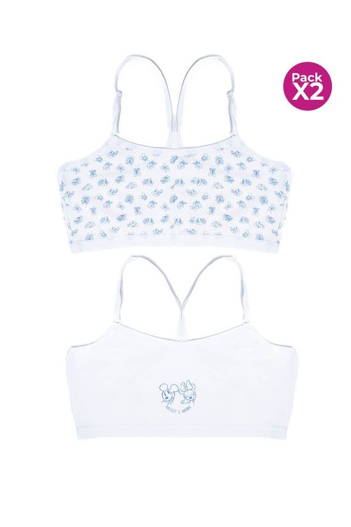 Top para niña coleccion paquete x2 disney en algodón