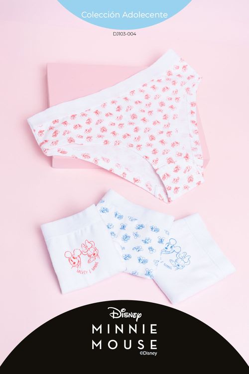 Hipster coleccion Minnie para adolecentes paquete x2