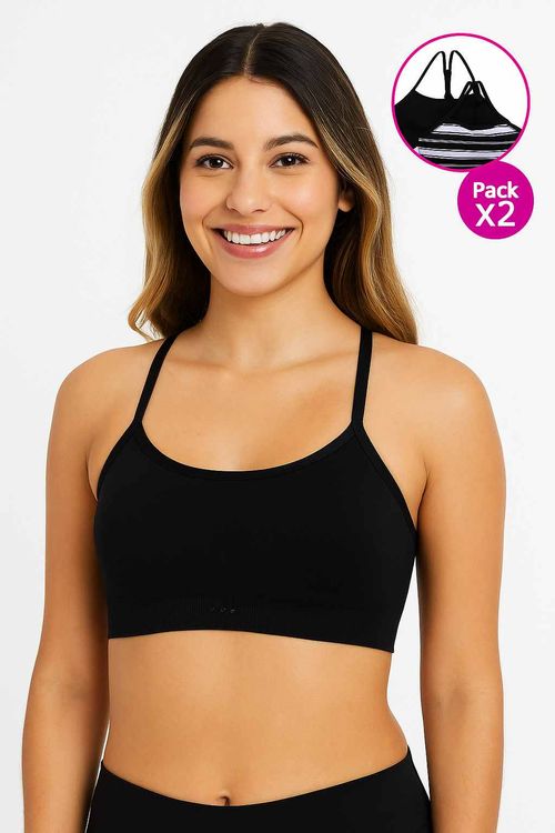 Top con tecnología seamless paquete x2
