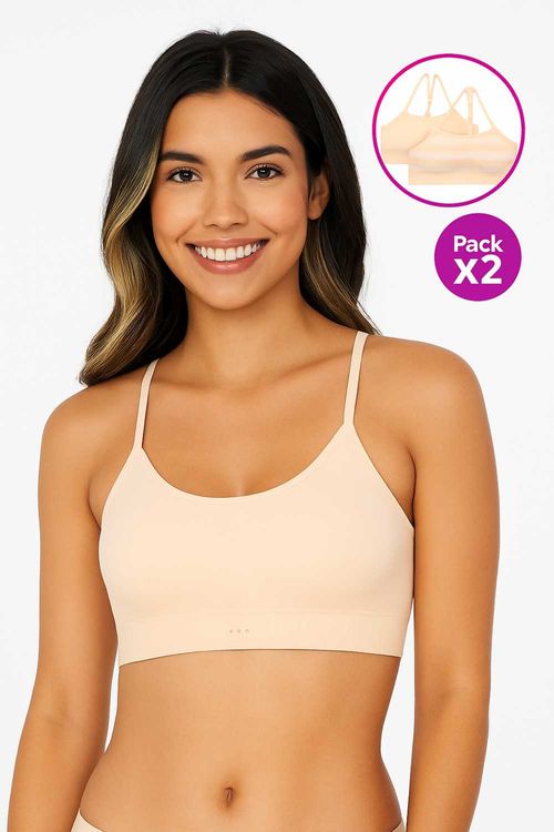 Top con tecnología seamless paquete x2