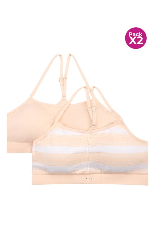 Top con tecnología seamless paquete x2