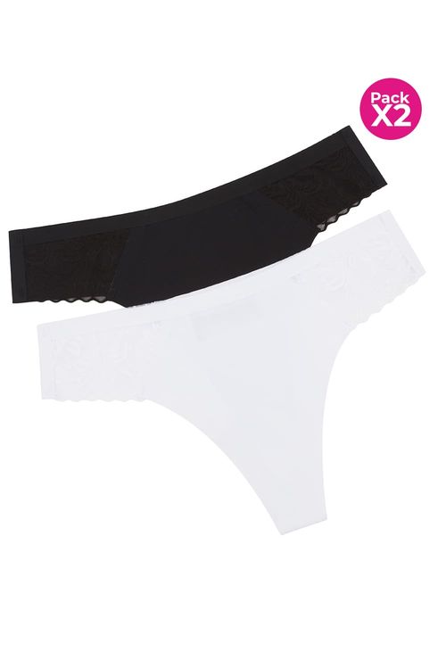 Panty brasilera paquete x2 en microfibra