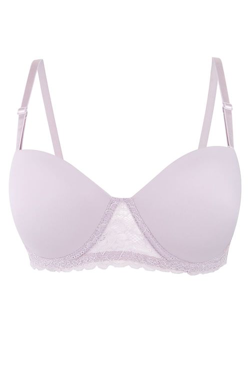 Brasier strapless paquete x3 en microfibra y encaje
