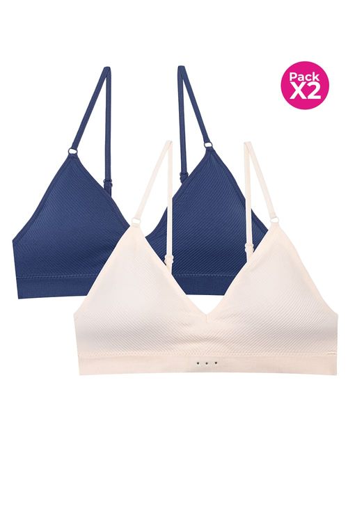 Brasier triangular paquete x2 seamless