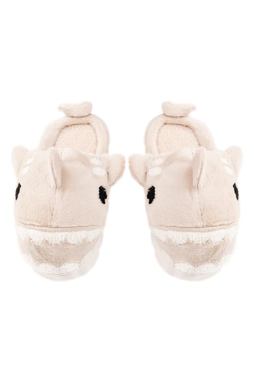 Pantuflas con diseño de tiburones