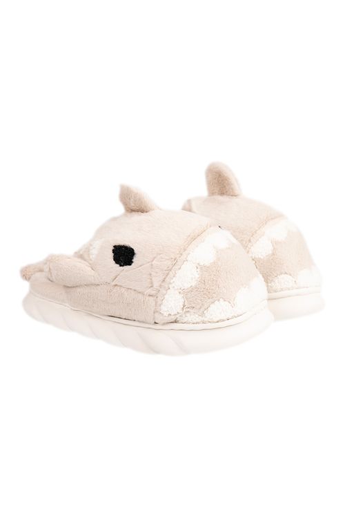 Pantuflas con diseño de tiburones