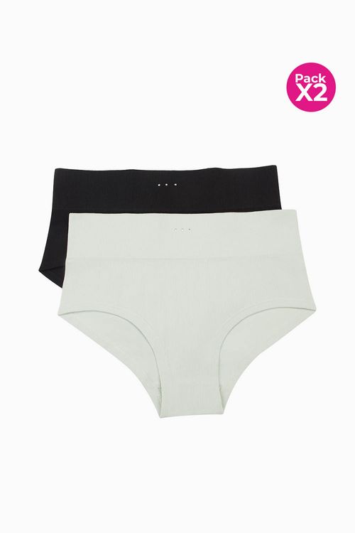 Panty hipster paquete x2 tecnologia seamless
