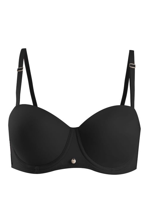 Paquete x2 brasier copa strapless en microfibra