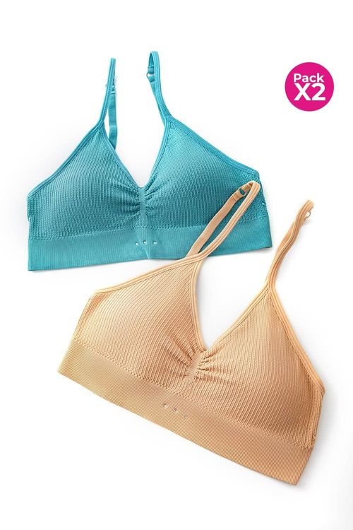 Tops con tecnologia seamless paquete x2