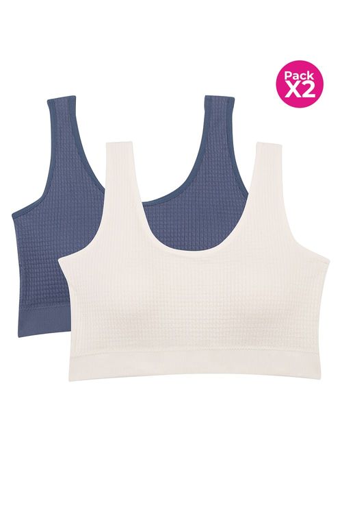 Top paquete x2 seamless tirantes amplios