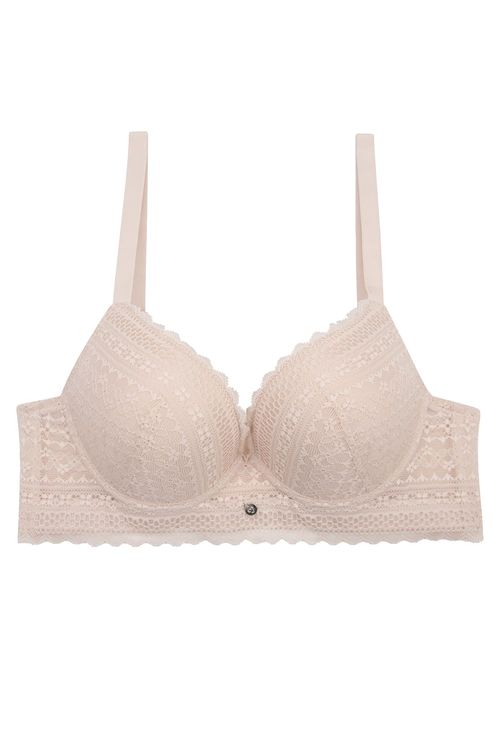 Brasier gold estilo 3/4 en encaje copa "b"