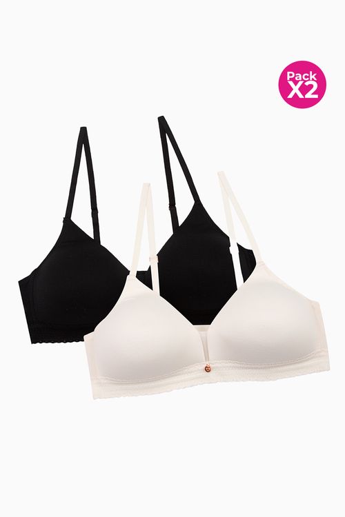 Brasier sin aros triangular en microfibra