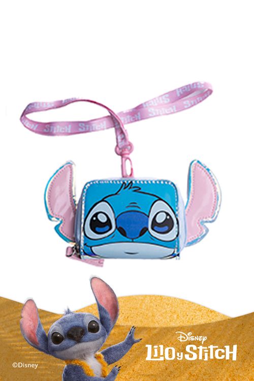 Bolso monedero con diseño de stitch