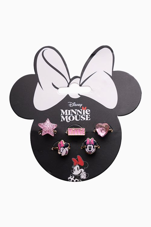 Set anillos pink x5 unidades de minnie mouse